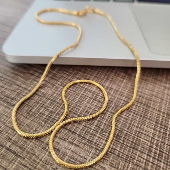 18K gold plated sterling silver chain - Picture 4 of 4